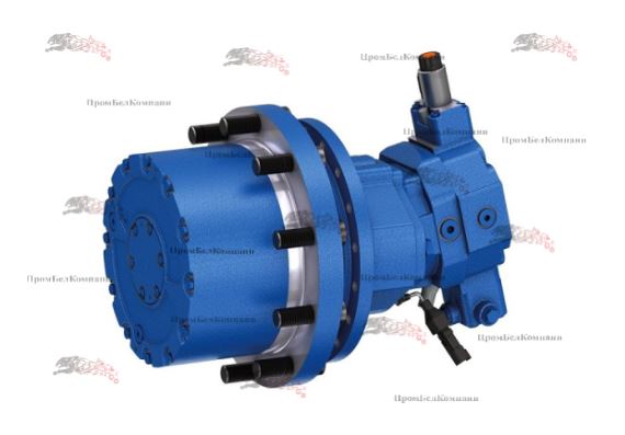 Картинка редуктор хода в сборе с гидромотором bosch rexroth a6ve085 ep100p000a/71mwv0y2z92ah-0 (mnr: 2150208)
