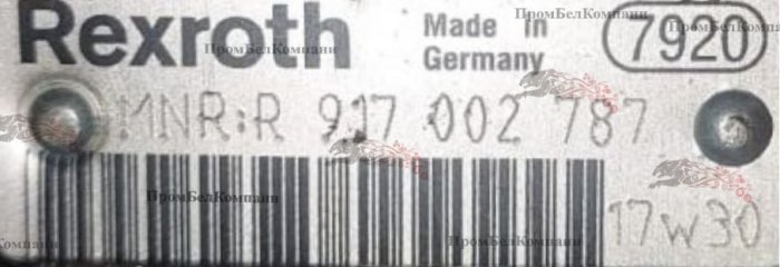 Картинка секция рабочая гидрораспределителя rexroth mnr: r 917002787 17w30
