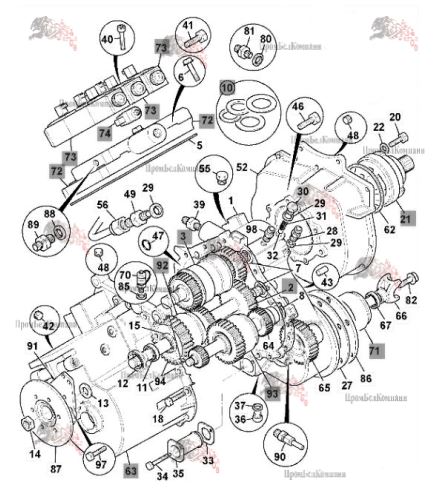 Картинка коробка передач 460/m3512 (460/m3512/25/13323048) для техники jcb