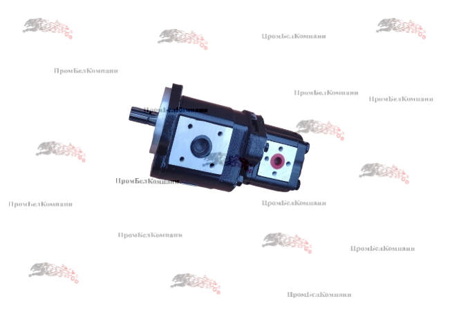 Фотография Гидронасос шестеренный двухсекционный Hydrosila НШ25Д-10Д-33Л21 4АА / GP2.5K 25/2K10L-A333AA-F / НШ-25Д-10Д-3Л для КВК-800, КСК-600