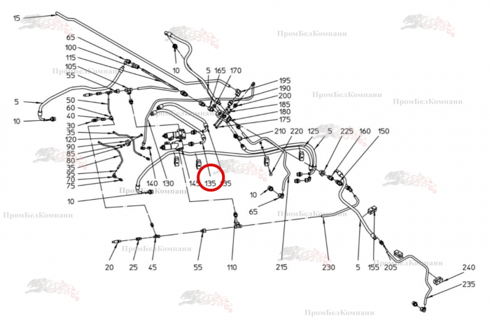 Картинка запчастей: Гидромотор Sauer Danfoss ОМР50 Д.25 B92.04623 для свеклоуборочного комбайна Grimme Rexor 620/630