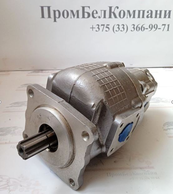 Картинка запчастей: Гидронасос шестеренный тандемный  НШ 32-10 HYDROSILA
