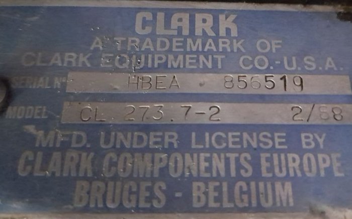 Картинка запчастей: Запасные части к коробке передач Clark CL 273