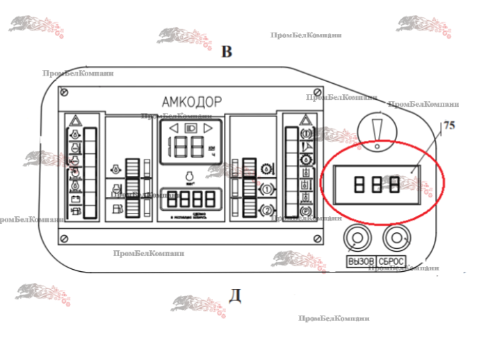 Картинка дисплей zf 6007.203.236 для амкодор 371