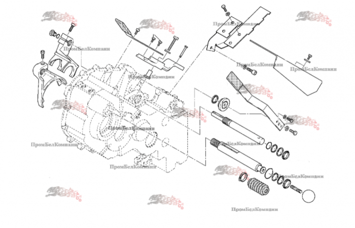 Картинка коробка передач, редуктор привода питателя claas 09873440 для claas jaguar  810