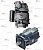 Картинка запчастей: Гидроход (гидропара) комбайна Claas Lexion 650 Sauer Danfoss 90R130+ 90M100