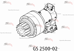 Фото редуктор поворота ( гидромотор, мотор-редуктор ) linde gs2500-02 для volvo ew180c, atlas terex 1905 m