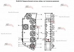Картинка запчастей: Коробка передач приемного стола 28-M28-007-162 (28-M28-007-160) для свеклопогрузчика Franz Kleine (Кляйн) RL 200 SF Mouse (Мышка) 