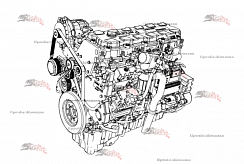 Картинка запчастей: Двигатель Perkins 1506D-E88TA ( 39882/2100, CPXL08.8ESK, PK9S0002)