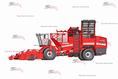 Картинка запчастей: Подъемная рама для свеклоуборочного комбайна Grimme Rexor 620/630