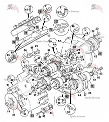 Картинка коробка передач 460/m3512 (460/m3512/25/13323048) для техники jcb