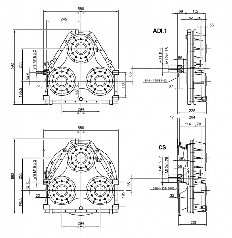 Планетарный редуктор Brevini Riduttori BZ3-340/00/1/CS3