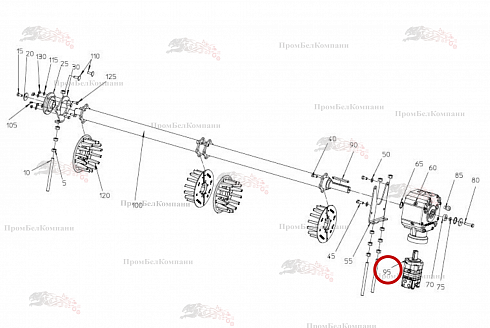 Гидромотор Sauer Danfoss OMS 160 B92.04232 для свеклоуборочного комбайна Grimme Rexor 620/630